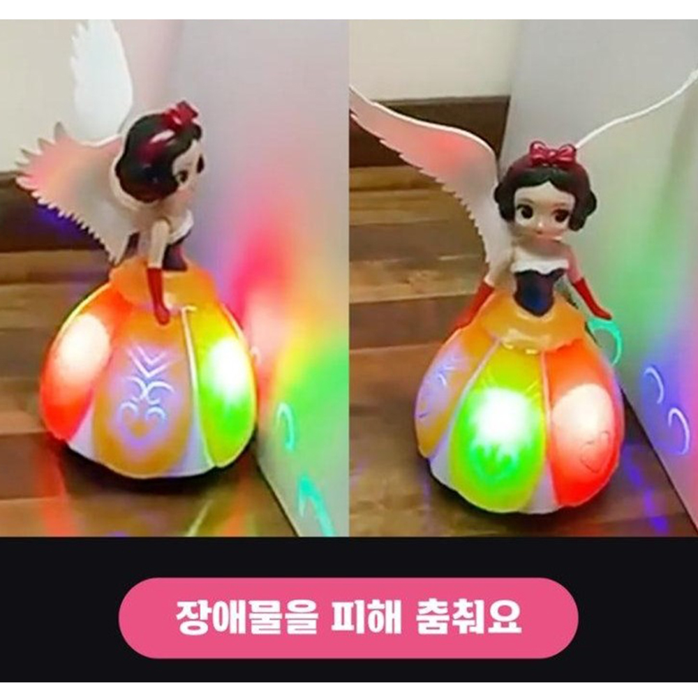 동화속 춤추는 공주들 4종세트 LED 댄스 백설공주 피규어 불빛 여아 어린이날 선물 - 상세 이미지 2