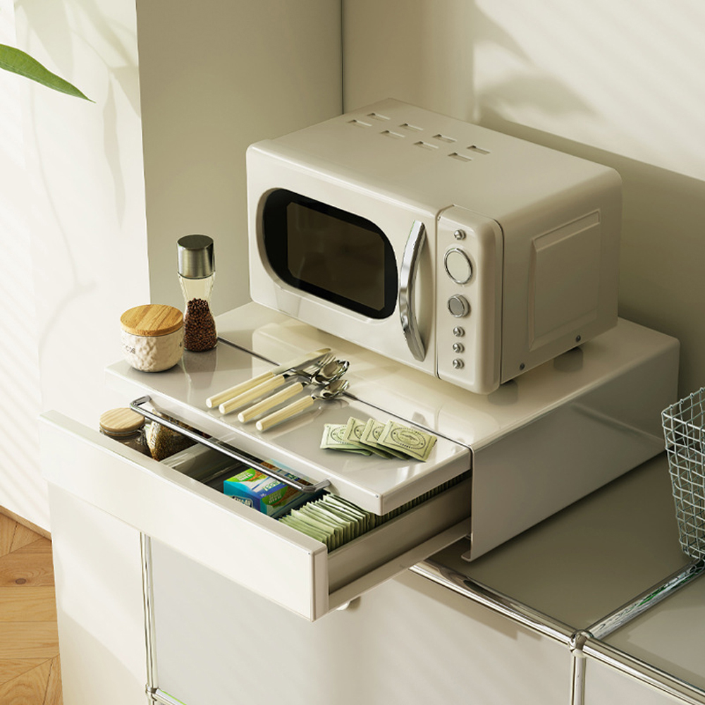 철제 슬라이드 슬라이딩 수납함 서랍장 디귿 탕비실 티백정리함