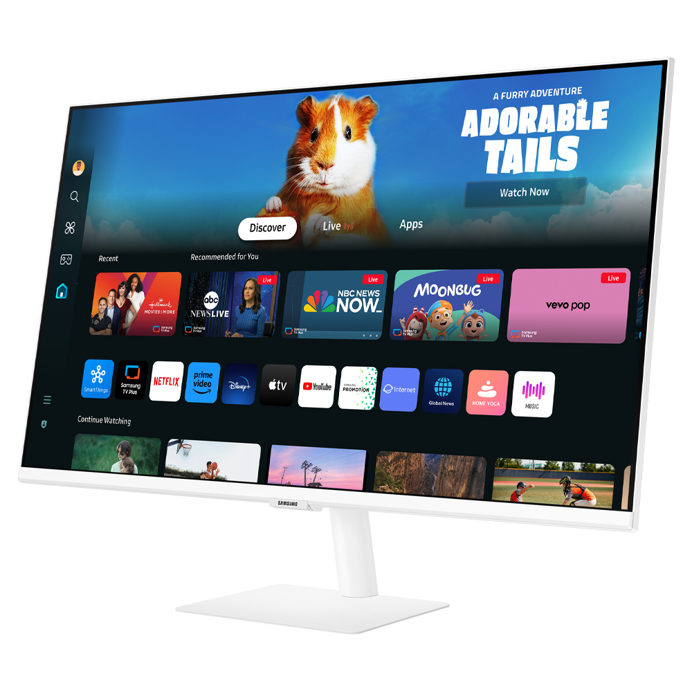 삼성전자 스마트모니터 M5 S27DM501 68.6cm 화이트 OTT 유튜브 미러링 - 상세 이미지 2