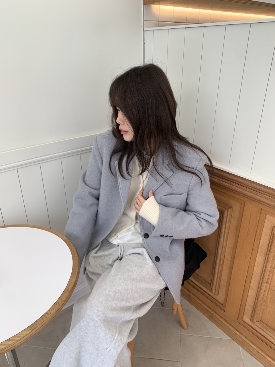스브 알파카 하프코트 자켓 2colors 상세 이미지 12