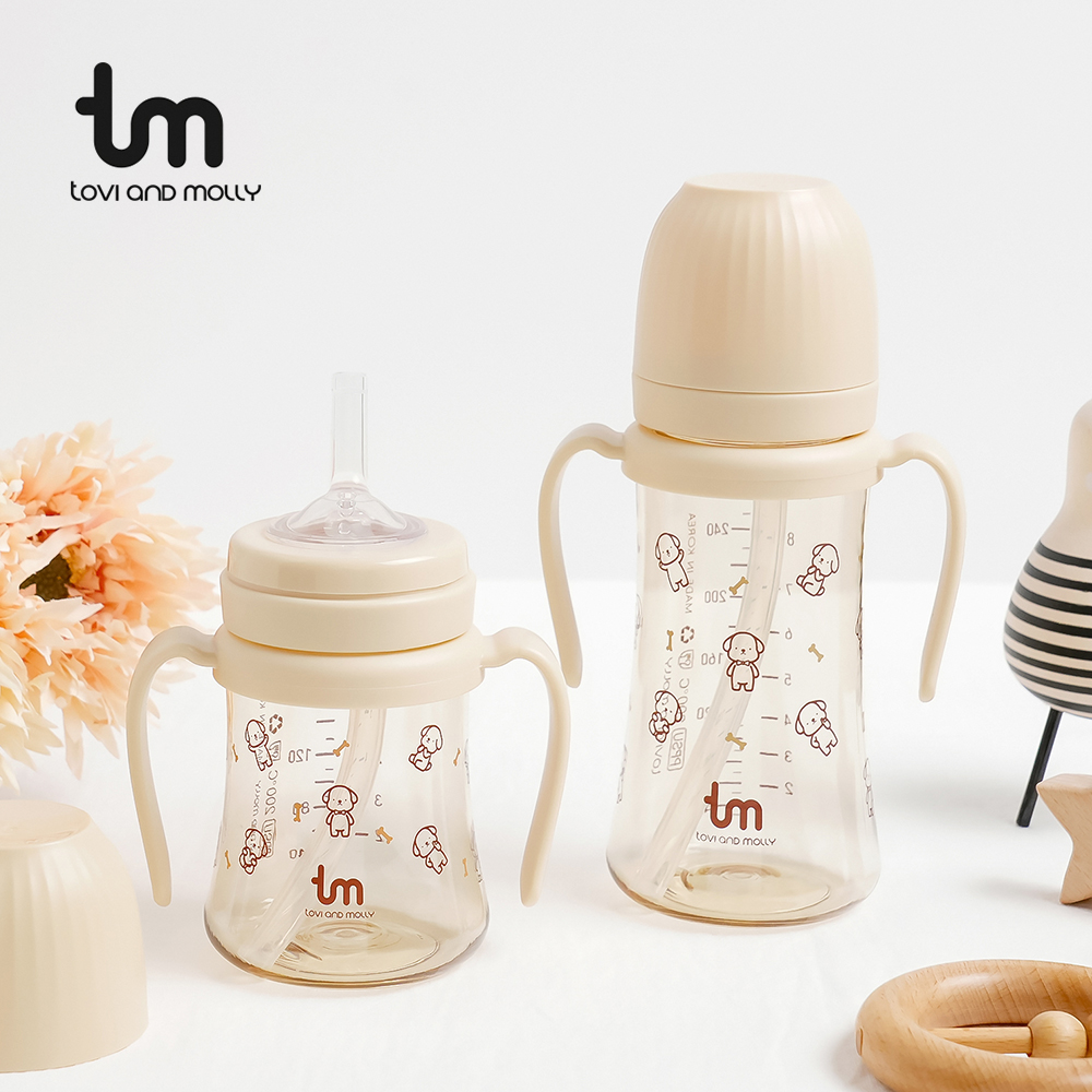 [토비앤몰리] 새지 않는 아기 유아 이유식 빨대컵 토비 180ml 280ml