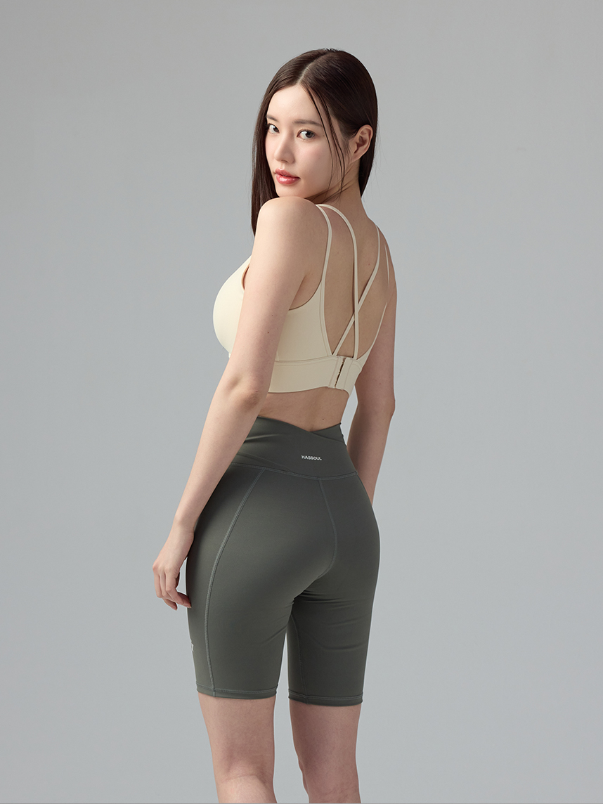 [해즈소울] 코어엑스 밴드 쇼츠 요가 레깅스 - 상세 이미지 3