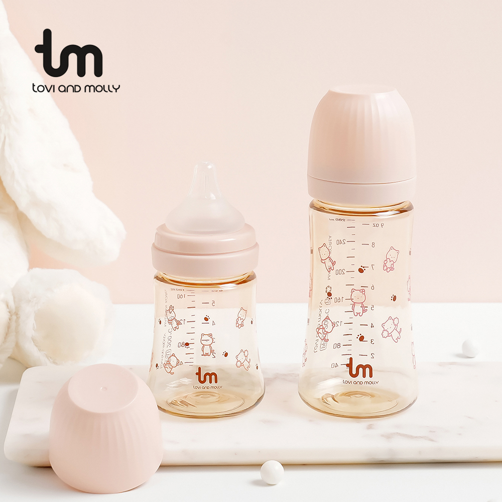 [토비앤몰리] 몰리 신생아 배앓이 아기 싱글 젖병 180ml 280ml - 상품 이미지