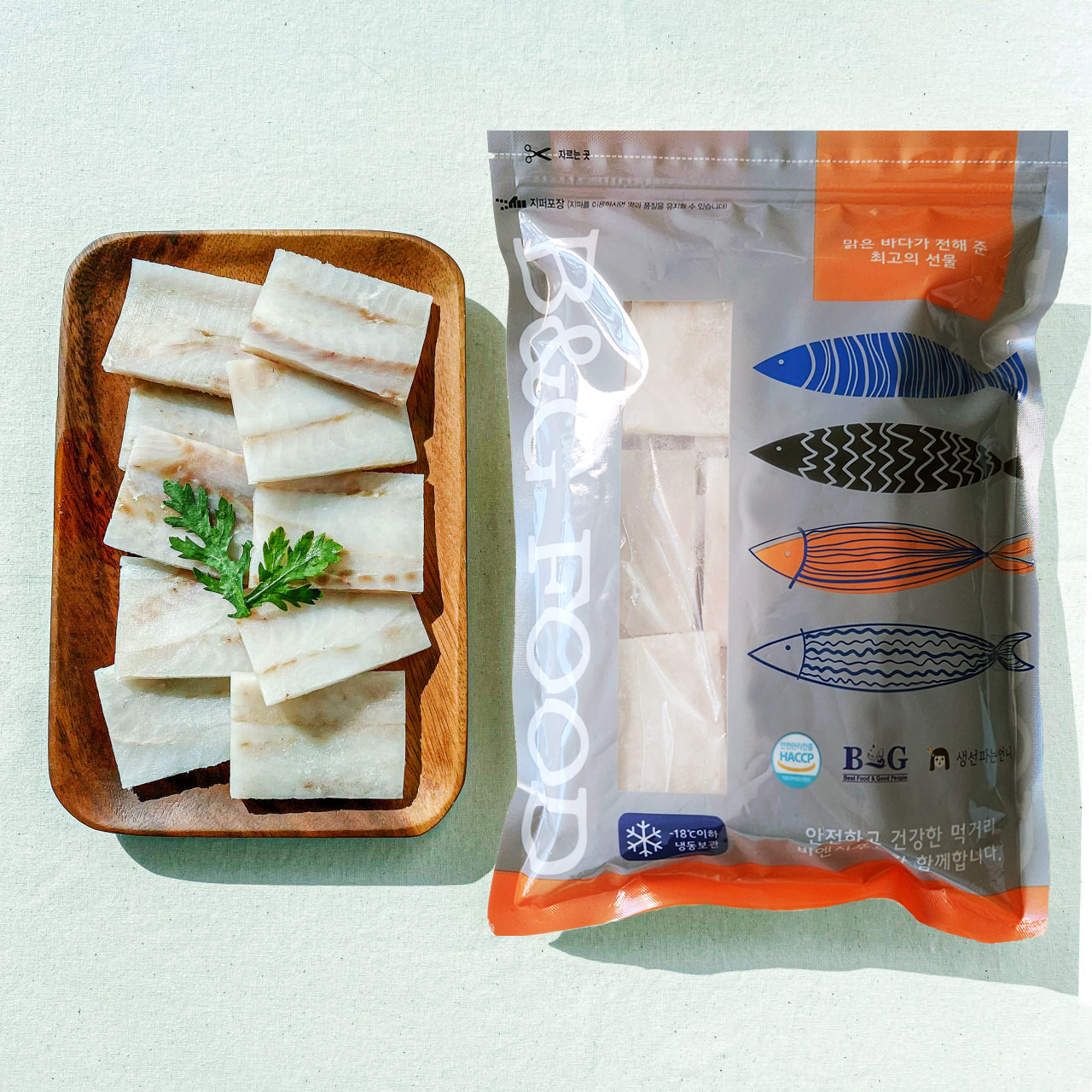 생선파는언니 / 동태 손질 가시제거 흰살 네모동태살 1kg / 동태전 명절전