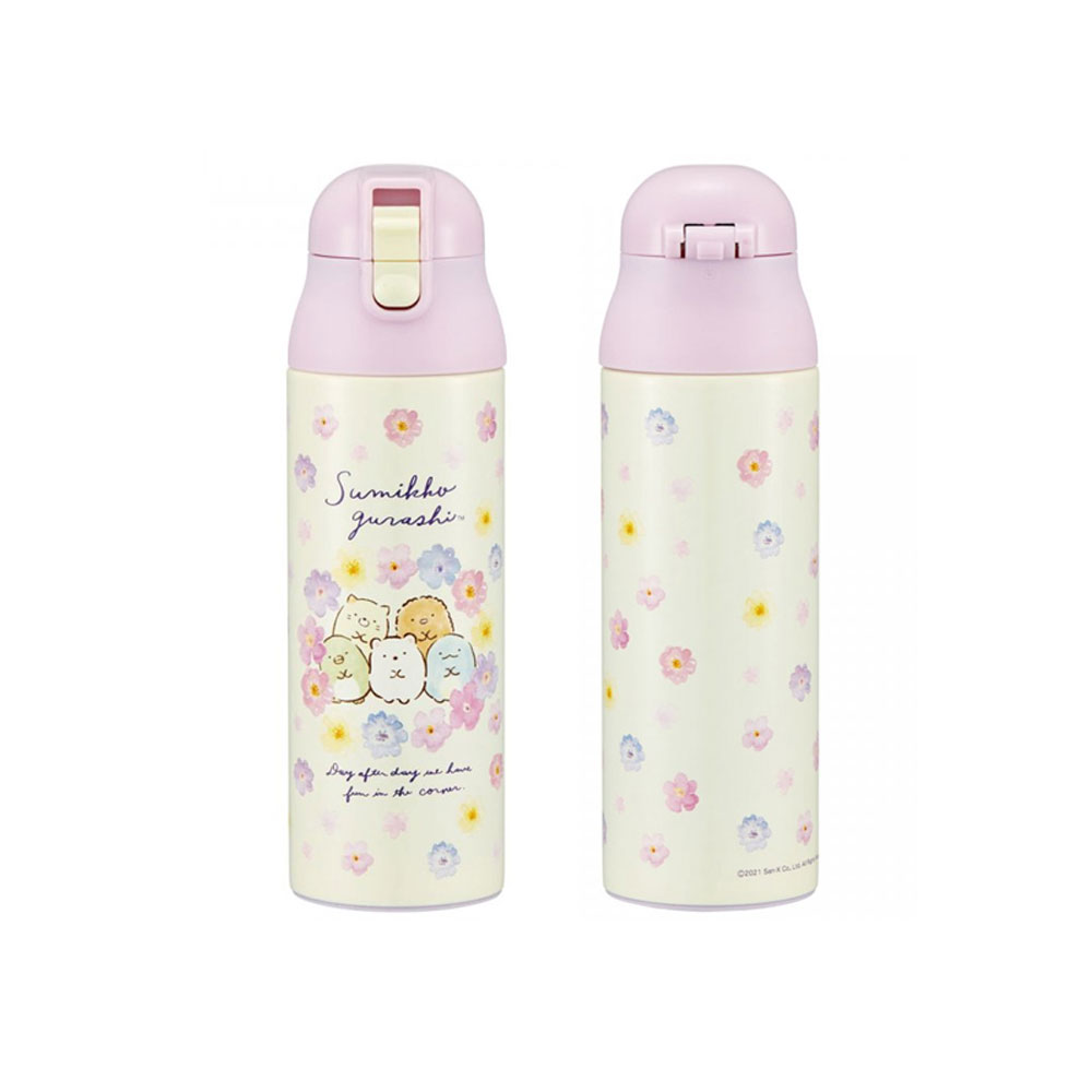 캐릭터 원터치 텀블러 500ml 디즈니 칩앤 스밋코쿠라시 지브리 토토로 헬로키티 보온병 이미지 6
