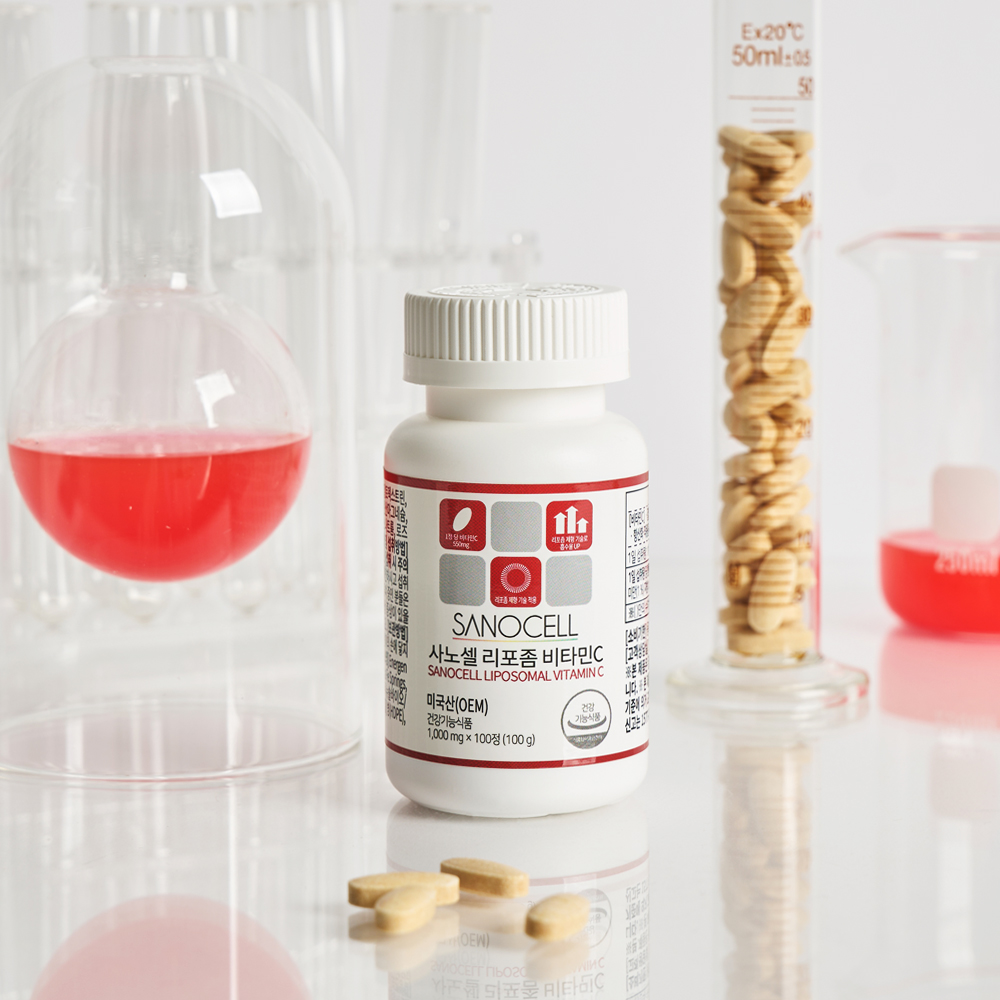 [USA 직수입 고함량 비타민C] 사노셀 리포좀 비타민C 미국직수입 고함량 550mg 60정, 1개 이미지 6