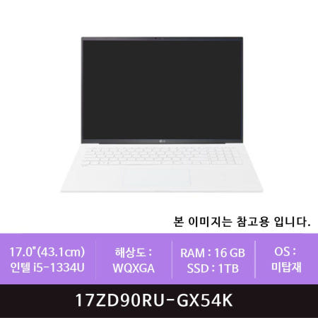 LG전자 그램 17ZD90RU-GX54K 1TB 교체(zoaa)