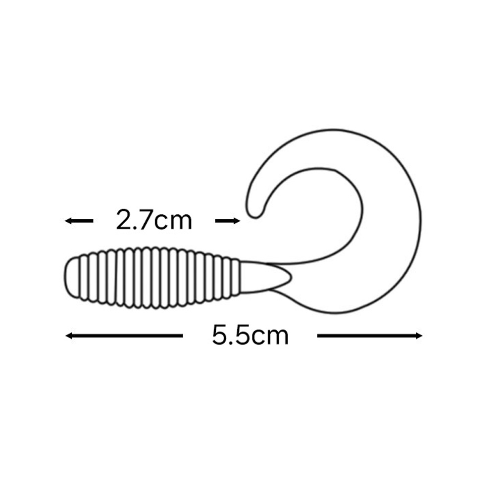 캣츠크로우 C그럽웜 쏘가리웜 배스 광어 우럭 008 모터 오일, 7.6cm(3인치) - 상세 이미지 2