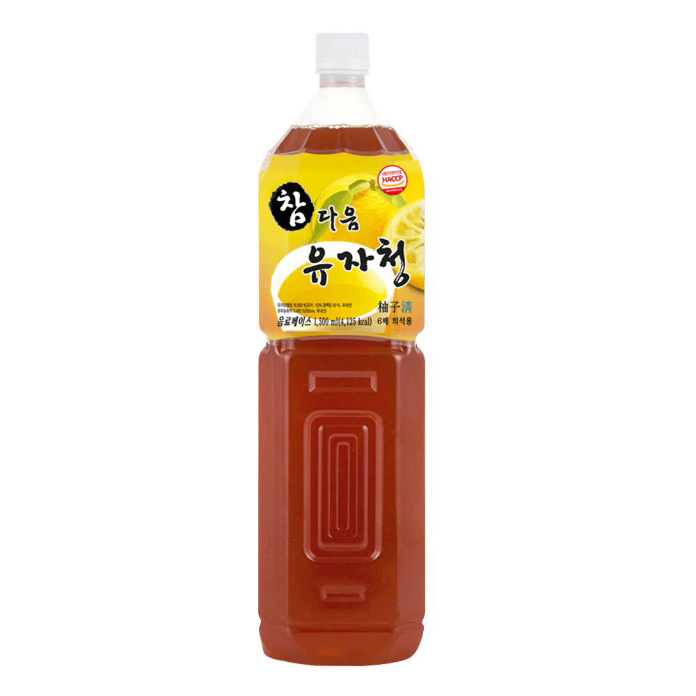 참다음 유자청 농축액 엑기스 청 음료 베이스 1.5L - 상품 이미지