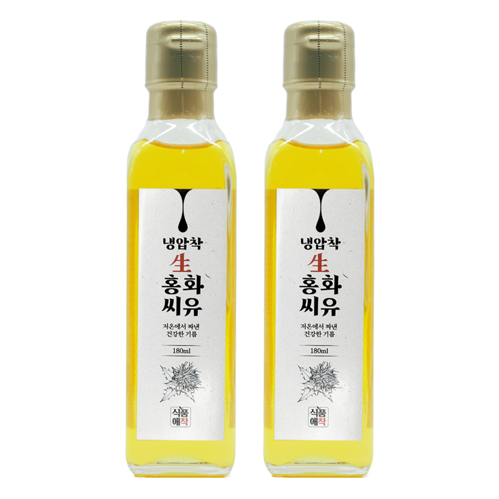 식품애착 뼈에좋은 100% 냉압착 생 홍화씨기름 홍화씨유 오일 180ml - 상세 이미지 3
