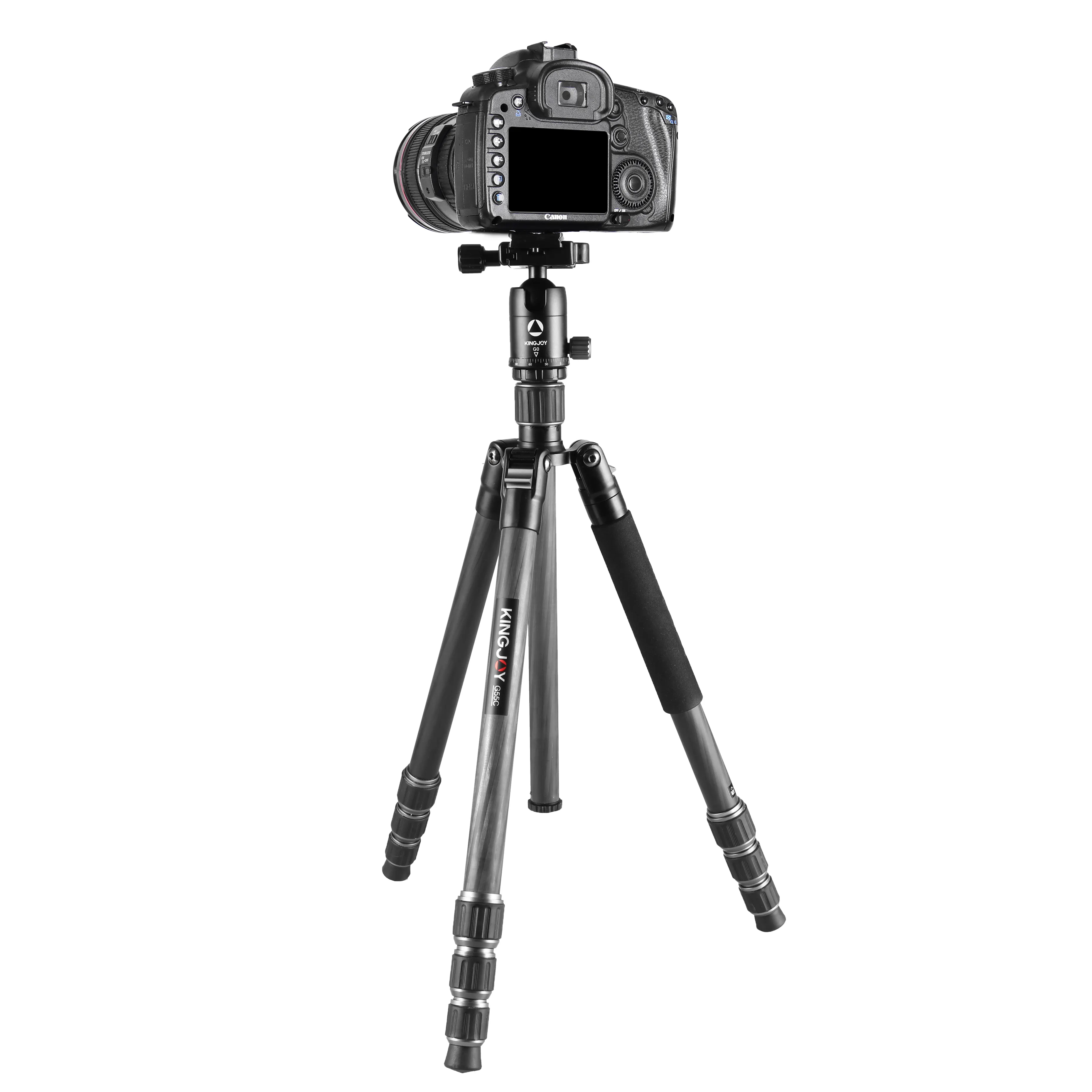 카본 삼각대 카메라 DSLR 여행용 가벼운 4단 삼각대 G55C 볼헤드포함 - 상세 이미지 3