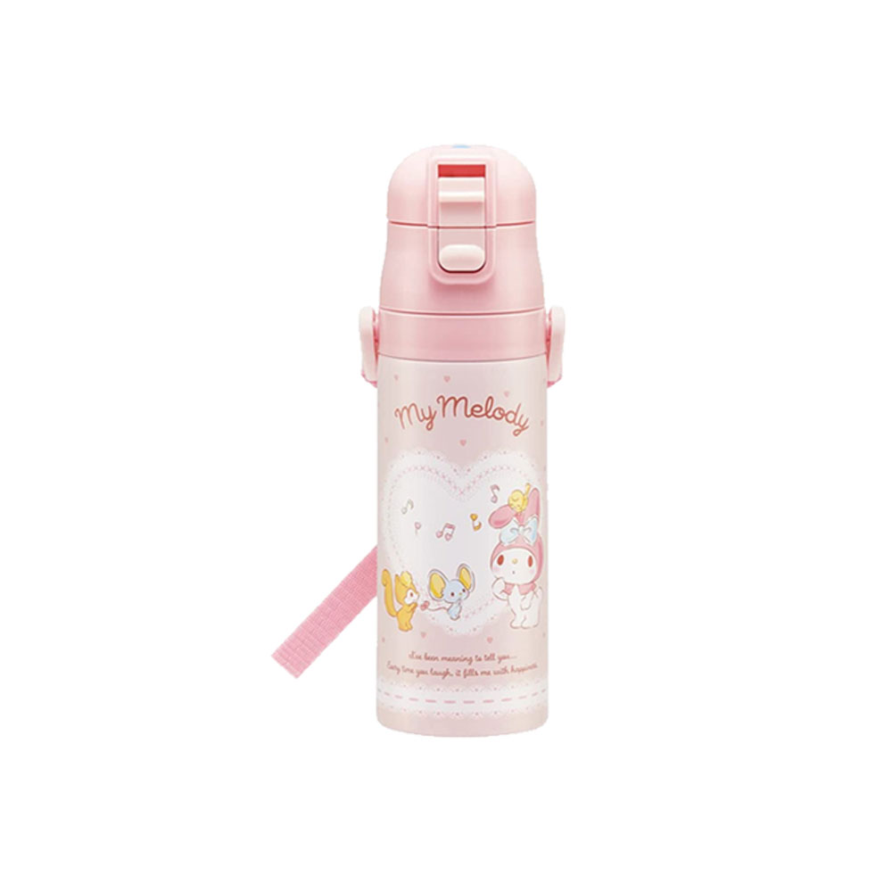 헬로키티 각인텀블러 보온병 캐릭터 스텐보틀 470ml 어깨끈물통 물병 이미지 7