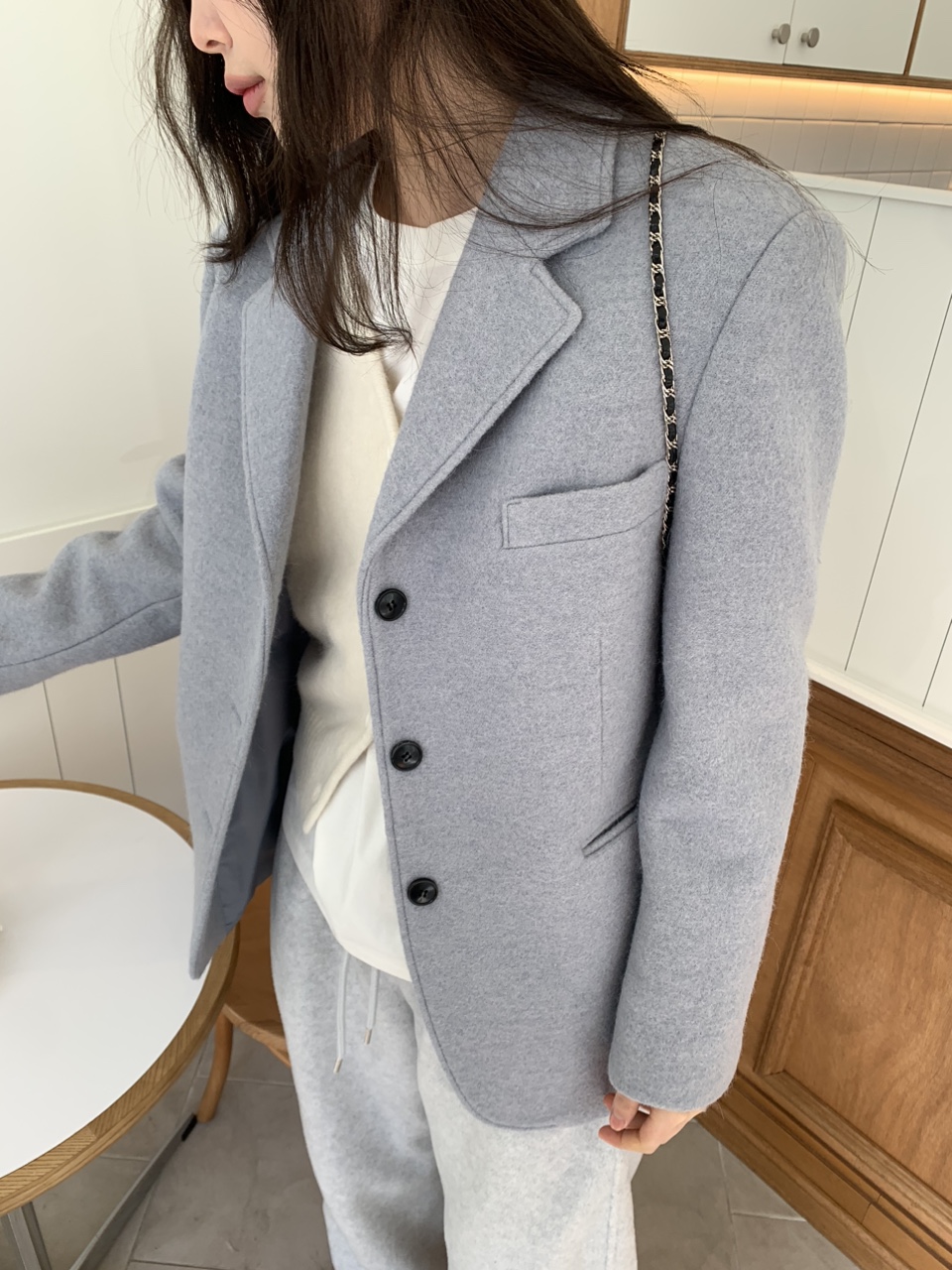 스브 알파카 하프코트 자켓 2colors 상세 이미지 28