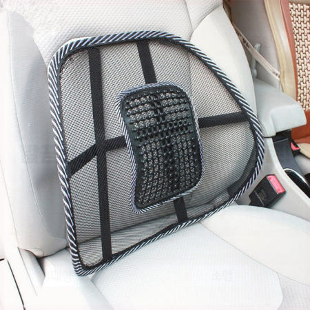 차량용 허리 지지 쿠션 메쉬 소재 등받이 방석 운전 장시간 완화 자세 교정