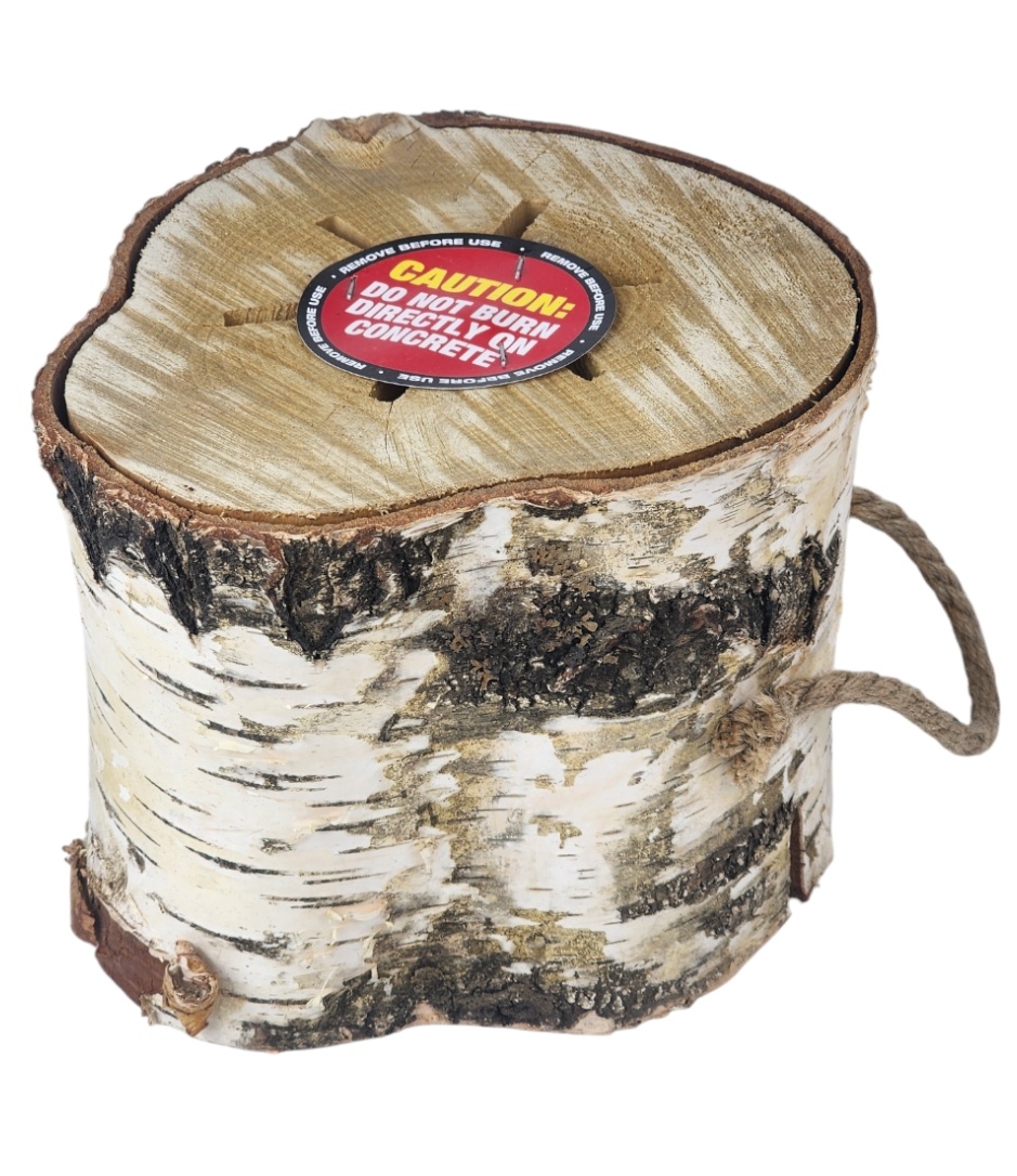 아홉산캠핑 착화제포함 자작나무 통나무장작 소형