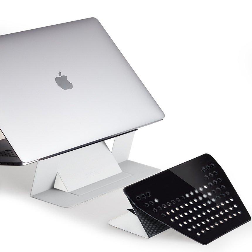 MOFT 랩탑 스탠드 부착형 노트북 거치대 접이식 받침대 타공버전 휴대용 모프트