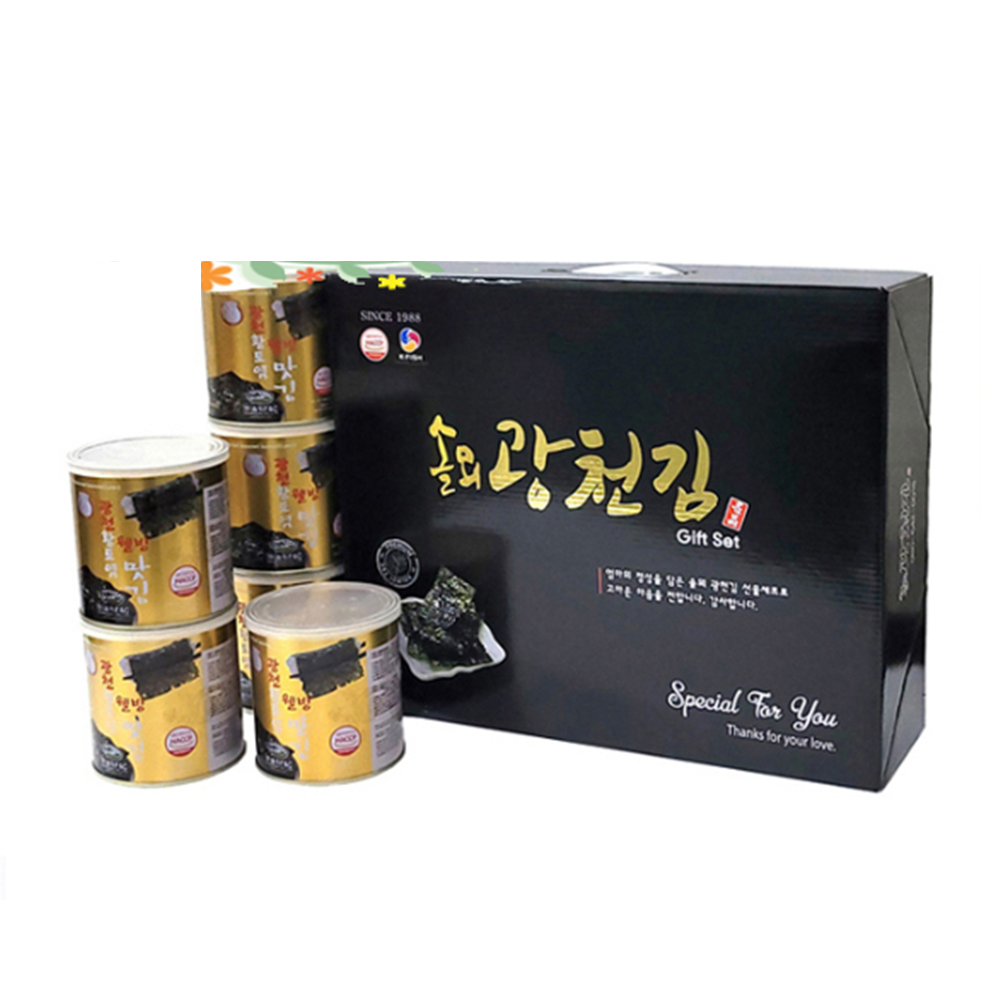 깡통김 솔뫼 광천김캔 선물세트 명품 재래 캔김 선물세트 - 상세 이미지 3
