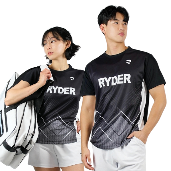 라이더 티셔츠 남성 여성 배드민턴복 경기복 게임웨어 2025R-2 - 상세 이미지 4
