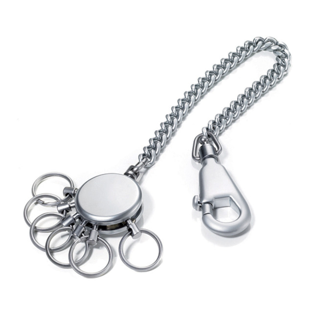 독일 브랜드 트로이카 키 정리용 PATENT CHAIN 키링 교체 가능한 6개 링(KR10-60/MA) - 메인 이미지