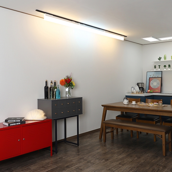 LED T7 레일조명 라인조명 매장 카페 레일등 일자등 형광등 루버 300mm 15W - 상세 이미지 2