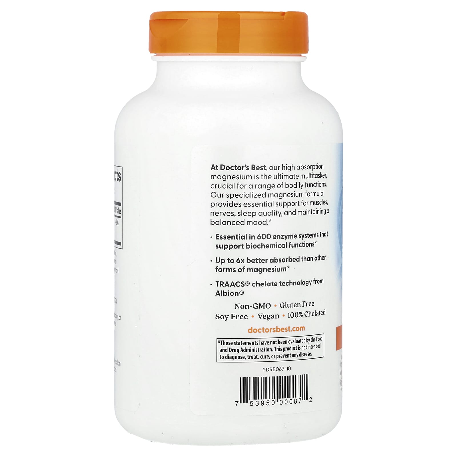 닥터스베스트 하이 엡솔션 마그네슘 킬레이트 200mg 글리시네이트 240정, 2개 - 상세 이미지 4