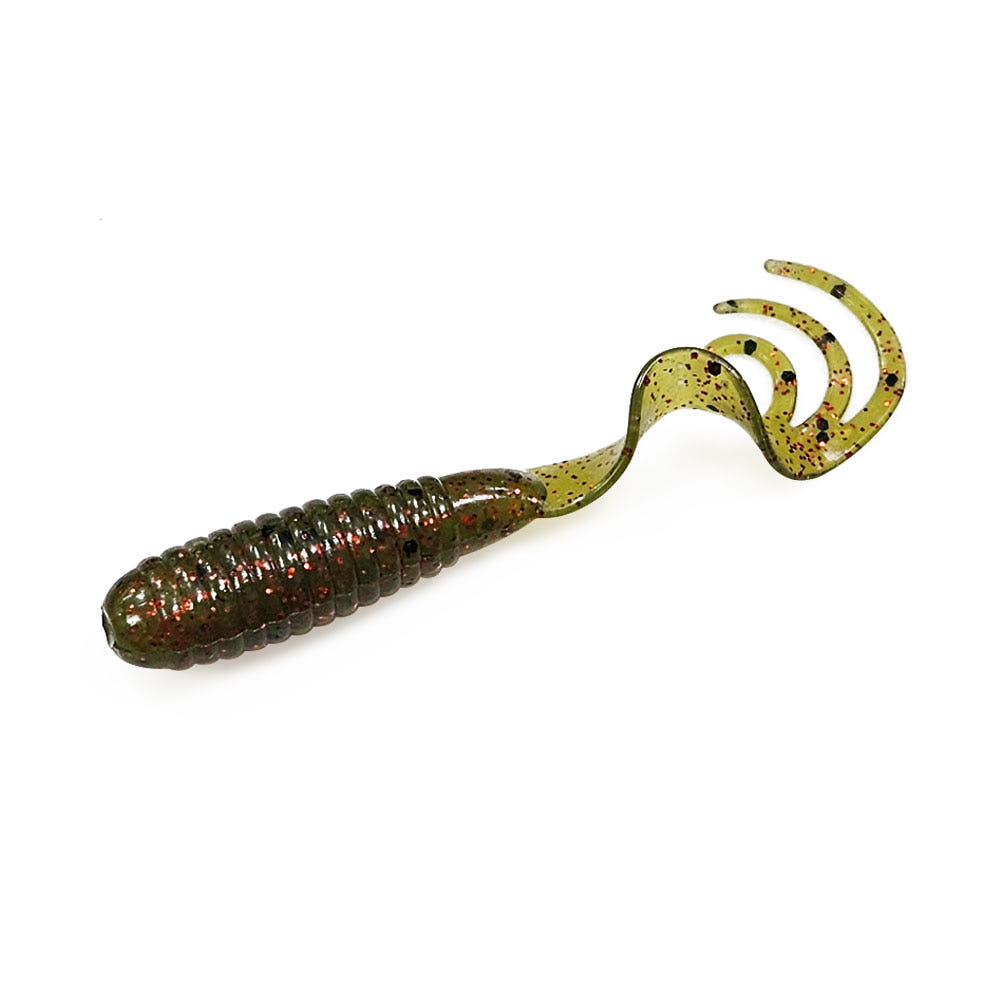 캣츠크로우 트리플그럽 쏘가리웜 꺽지 우럭 광어 그럽웜 005 레드 실버, 7.6cm(3인치) - 상세 이미지 5