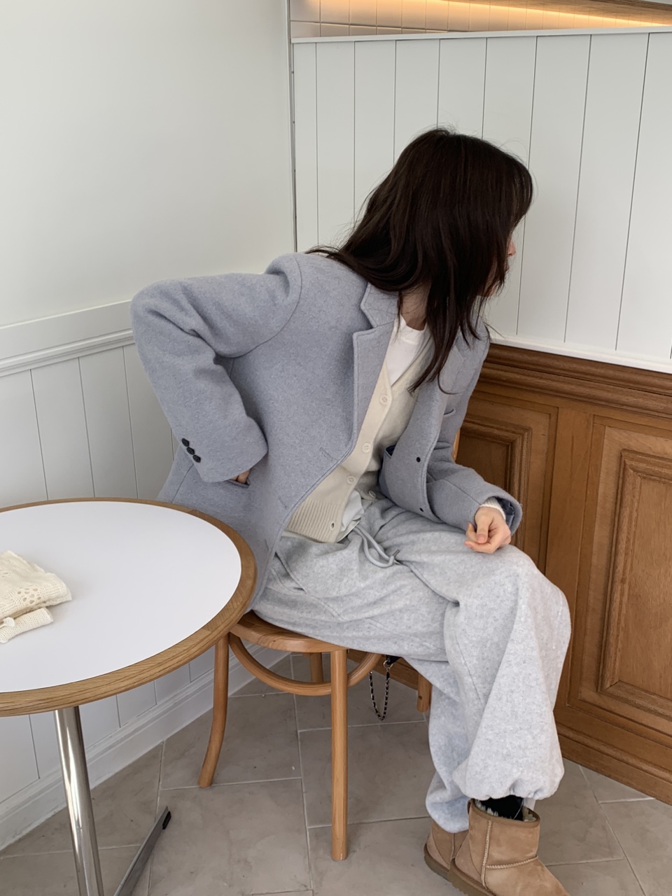 스브 알파카 하프코트 자켓 2colors 상세 이미지 19