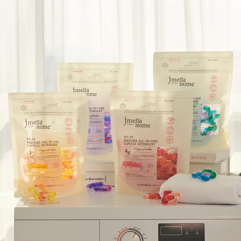 제이멜라 홈 퍼퓸 3in1 올인원 캡슐 세제 30개입 2개 +미니 60개입 1개 증정