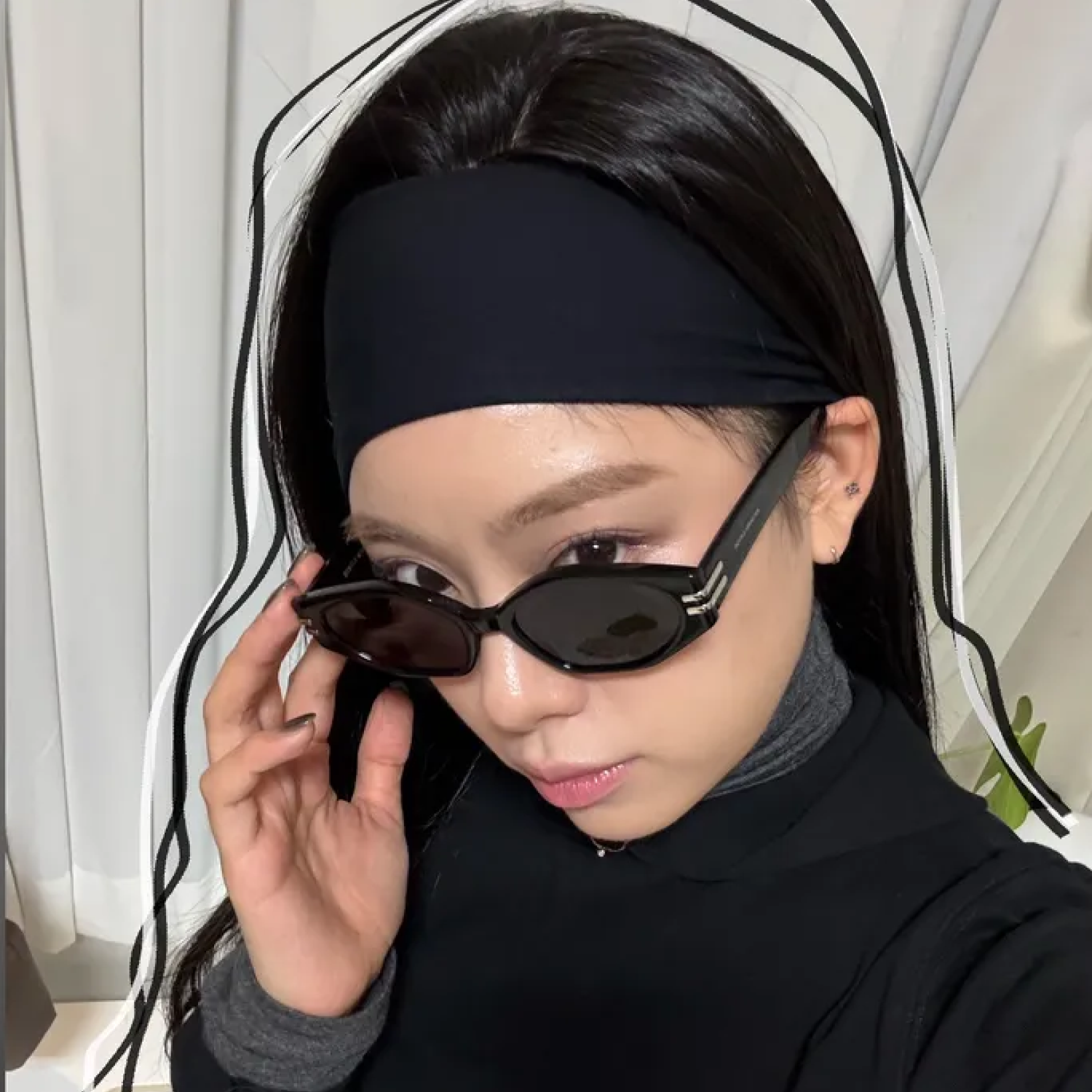 기모 이어워머 방한 헤어밴드 러닝 등산 스키 스포츠 귀마개 방한용품 겨울모자 블랙 상세 이미지 8