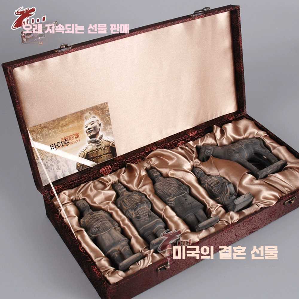 고캠프 병마용 조각상 진시황 장식품 공예품 동색 - 상품 이미지