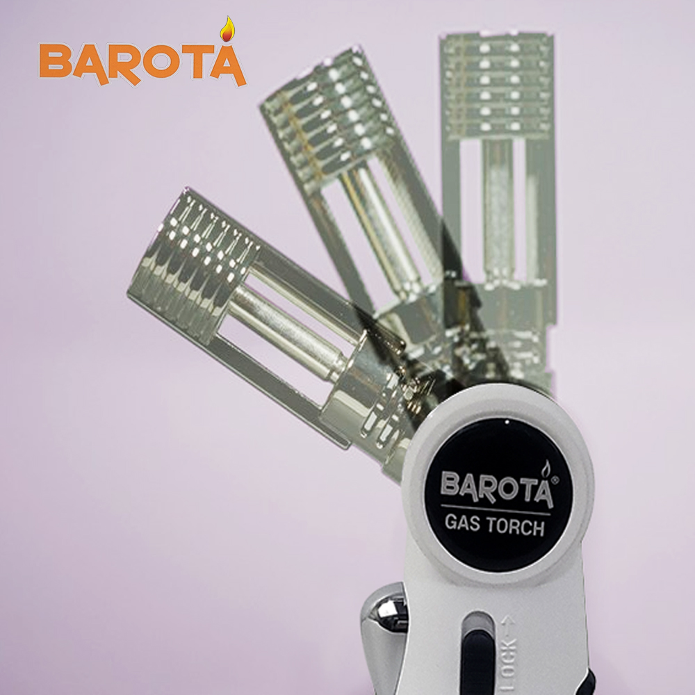 바로타 충전식 자동점화 원터치 가스 토치 DW-1200 가스통없이 사용하는 안전강화형