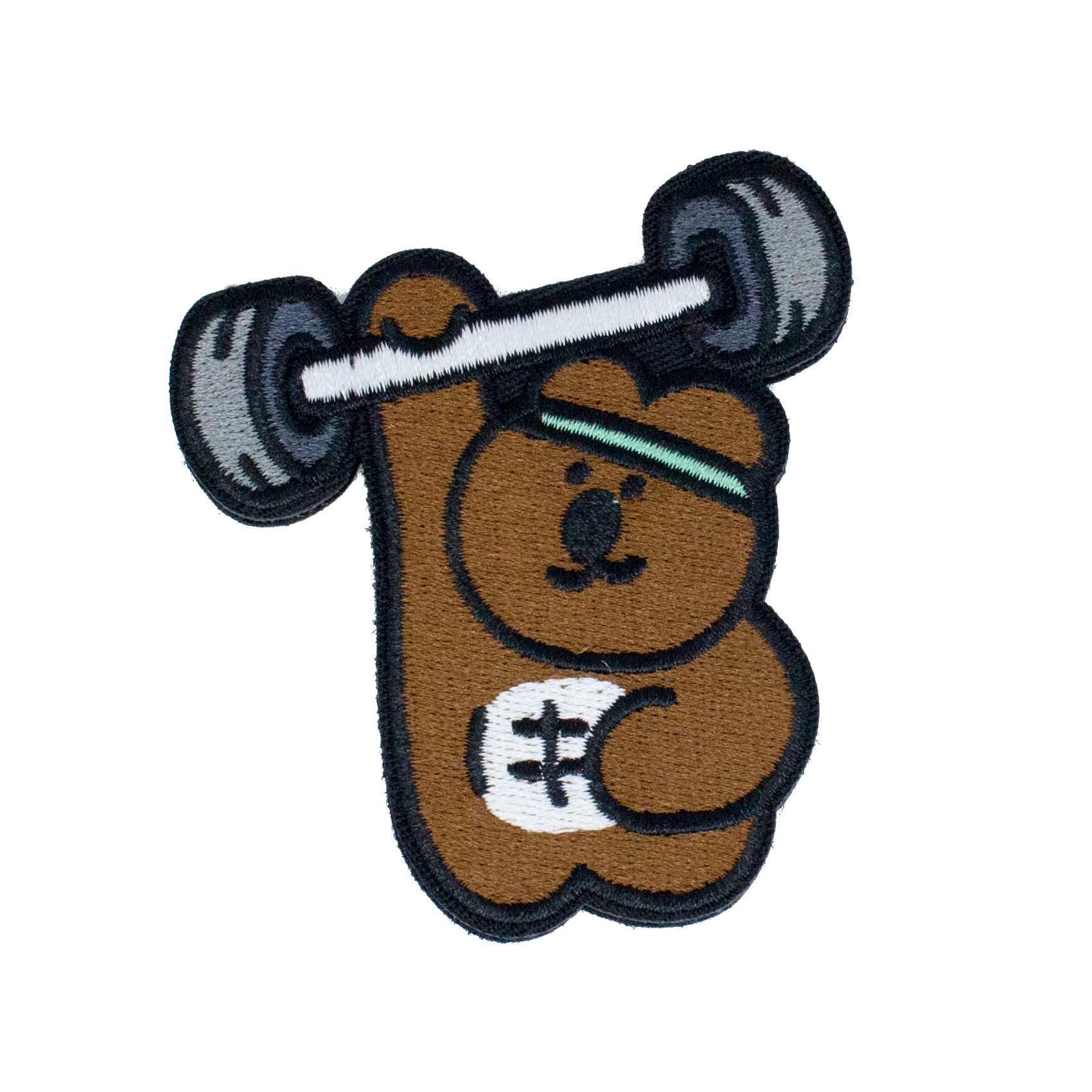 헬창곰 벨크로 가방 헬스 패치 와펜 벨크로 찍찍이 운동 찍찍이 이미지 6