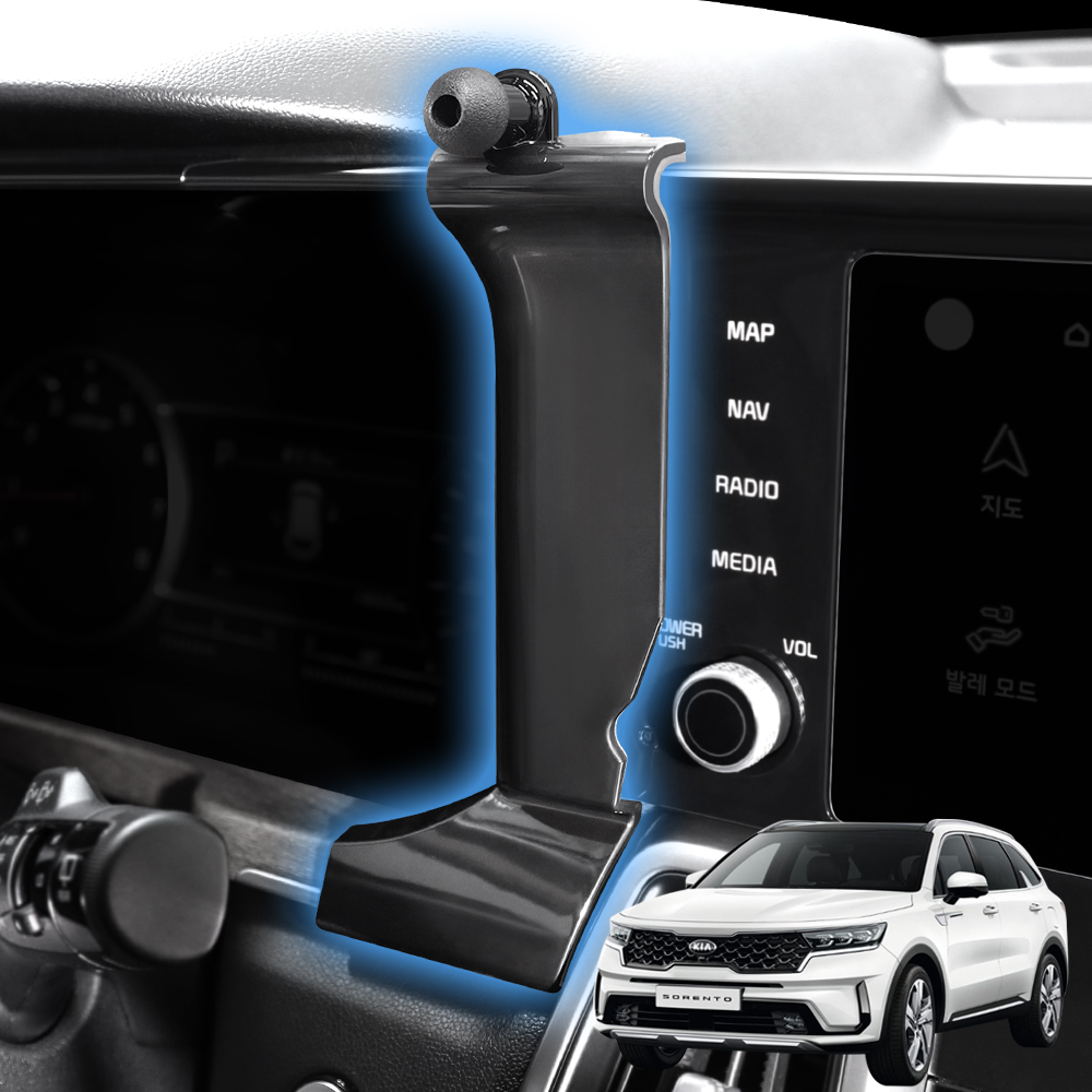 픽스 쏘렌토 4세대 MQ4 페이스리프트 이전(20-23년식) 전용 차량용 핸드폰 거치대 마운트 단일 제품 이미지