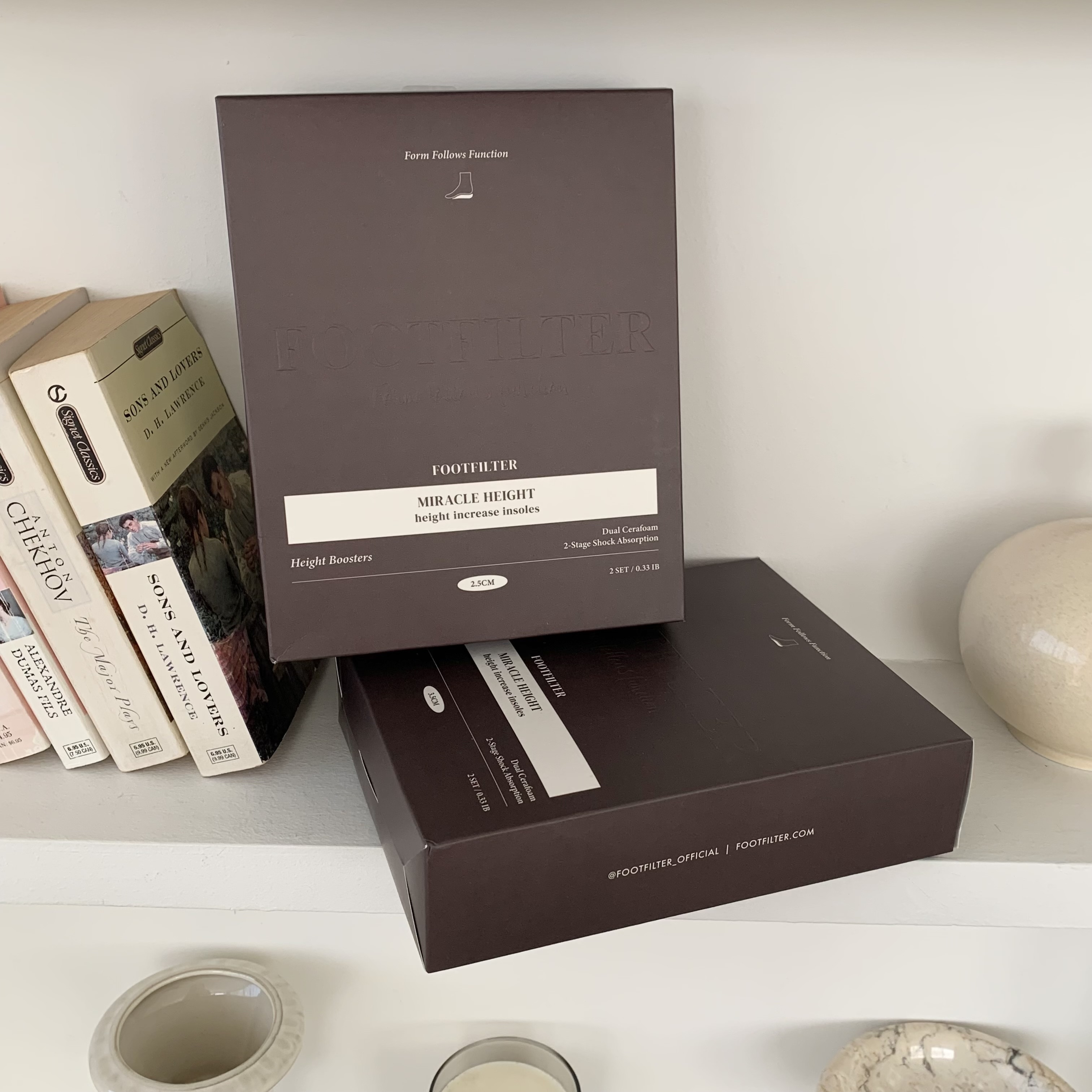 풋필터 미라클하이 AIR 키높이 아치 깔창 발편한 2세트