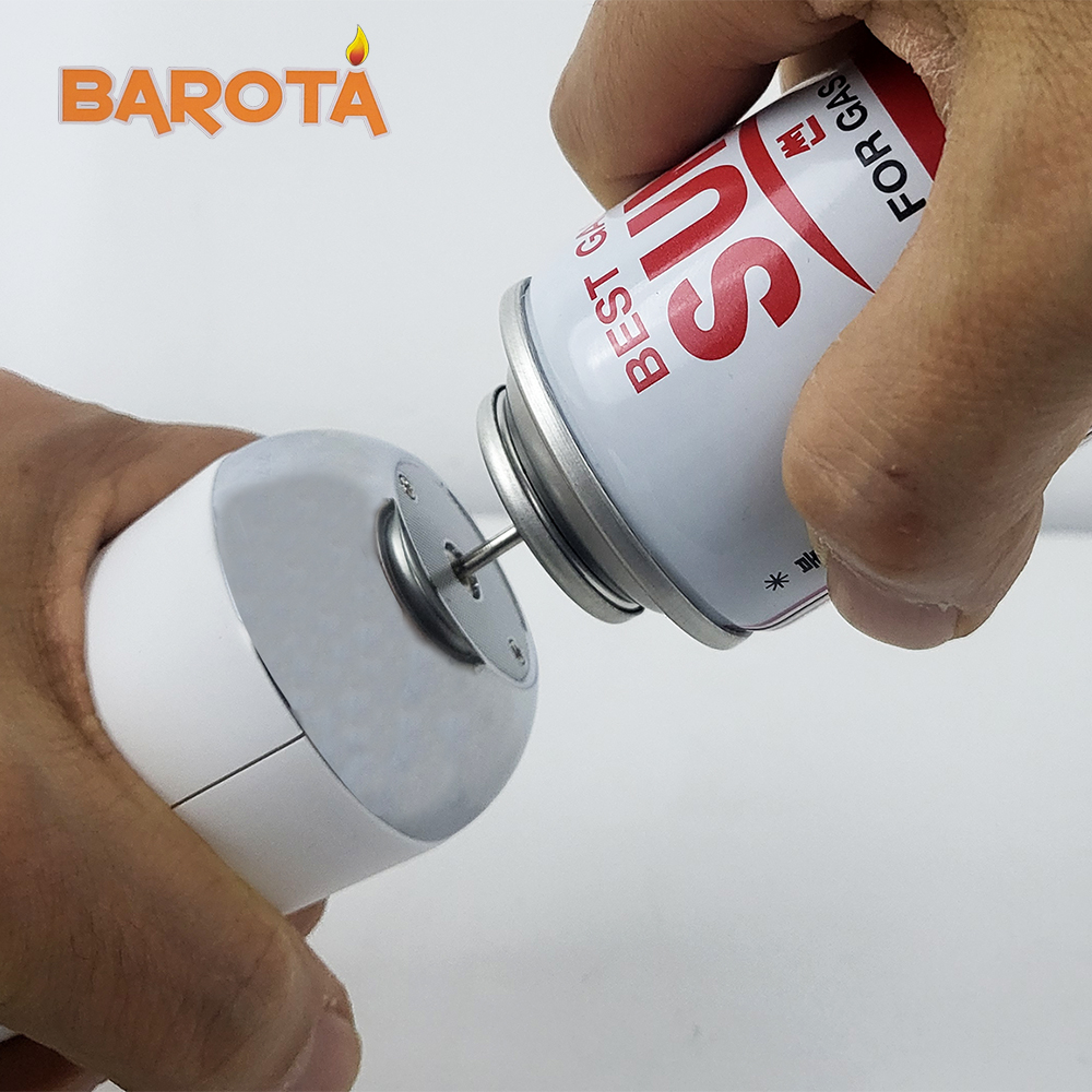 바로타 충전식 자동점화 원터치 가스 토치 DW-1200 가스통없이 사용하는 안전강화형