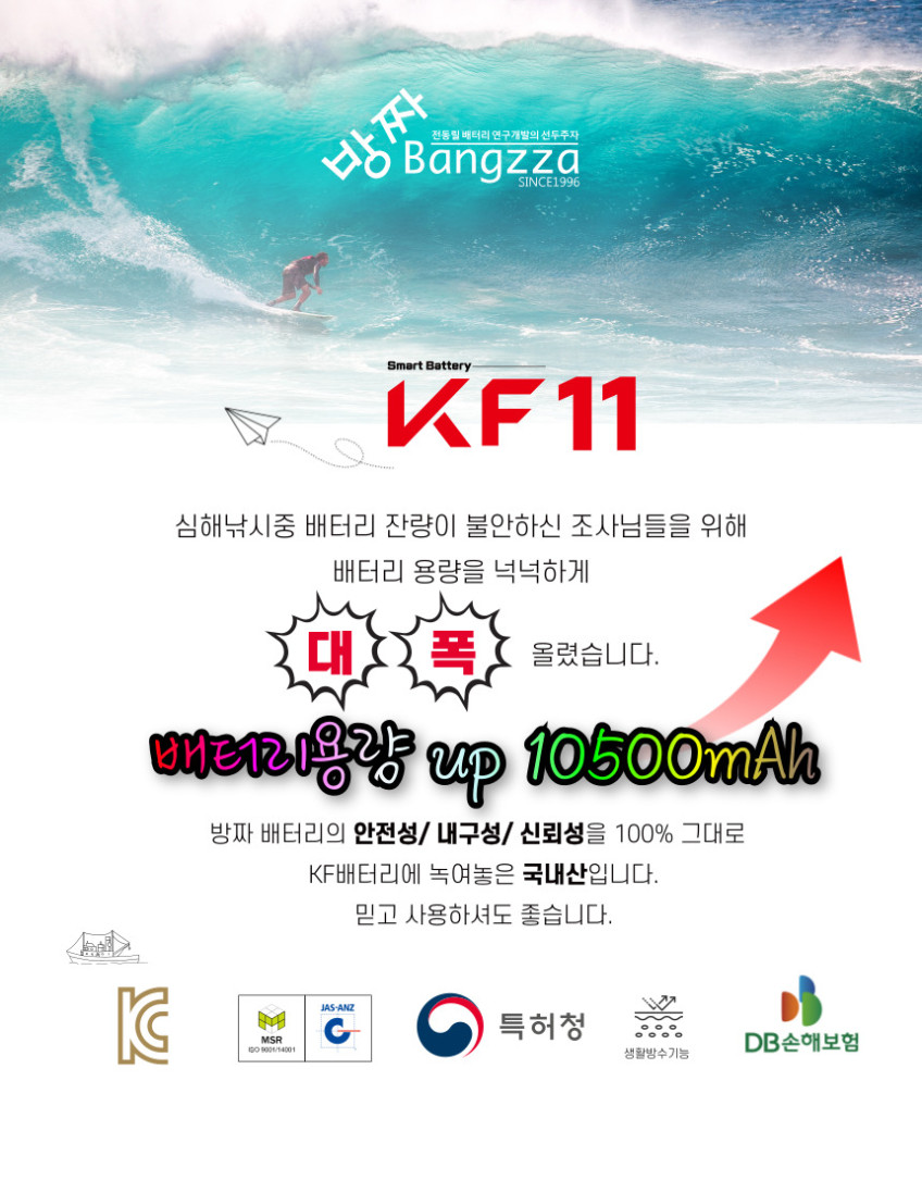 방짜배터리 신제품 KF-11 전동릴 배터리 밧데리 핸드폰 충전기 무료 제공 판매처 상세 정보 이미지 3