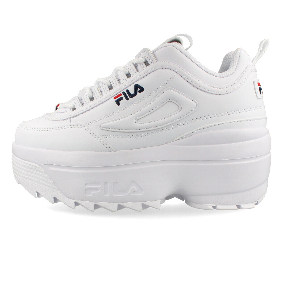 휠라 FILA 우먼스 디스럽터2 웨지 통굽 스니커즈 WFW22044 125 화이트 - 상세 이미지 4