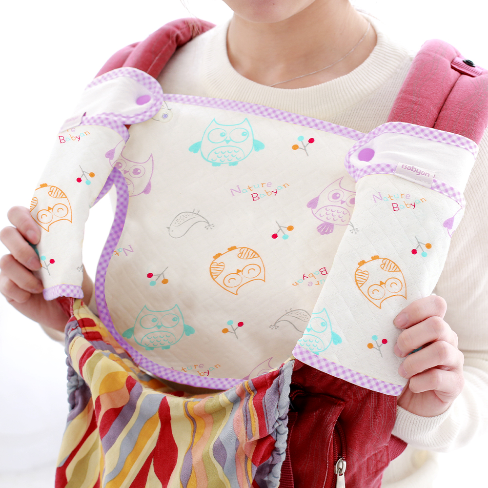 베이비앙 무형광 부엉이 삼중직 아기띠침받이 (보온)