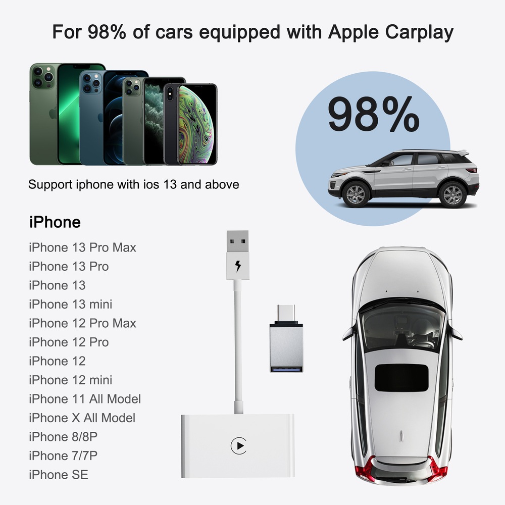 애플 카플레이 무선 carplay 자동차 미러링 오토 동글 네비게이션 - 상세 이미지 5