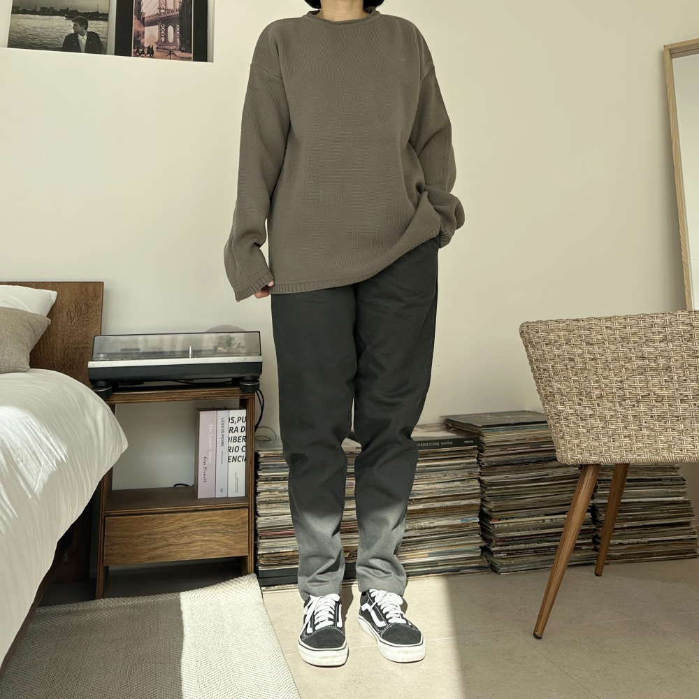 30-44 빅사이즈 자체제작 밴드 배기 팬츠 밑위 긴 면 스판 바지 XL 2XL 3XL 이미지 4