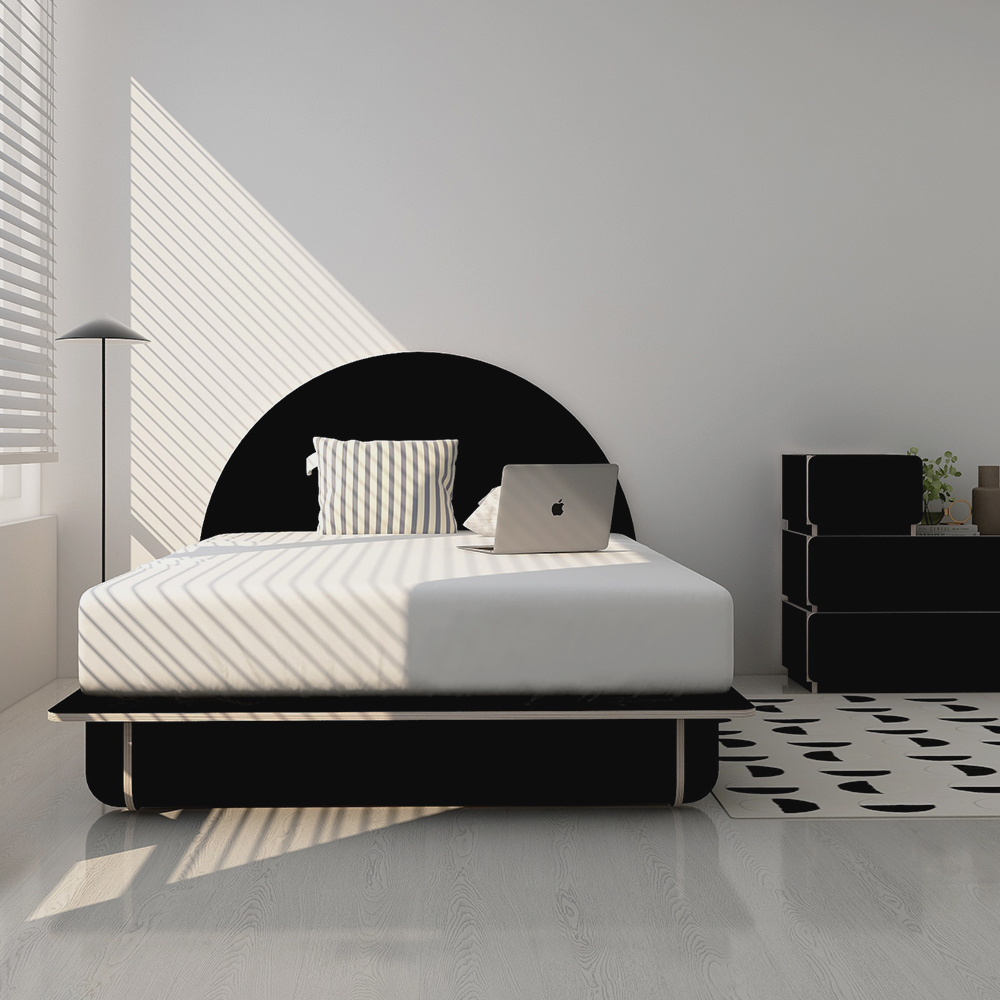 누어 룬드 아크 반원헤드 수납침대 프레임 싱글 슈퍼싱글 S/SS