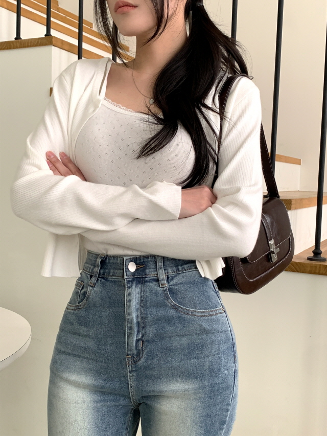 [3단기장/허리밴딩!] 젝스 빈티지 워싱 슬림핏 청바지 하이웨스트 롱 부츠컷 데님 팬츠 상세 이미지 24