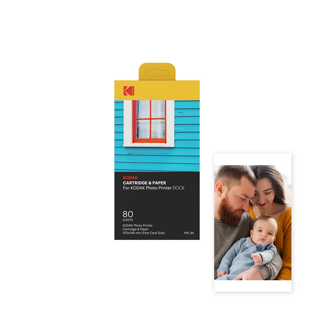 코닥 포토프린터 카트리지 80매 도크 플러스 전용 6인치