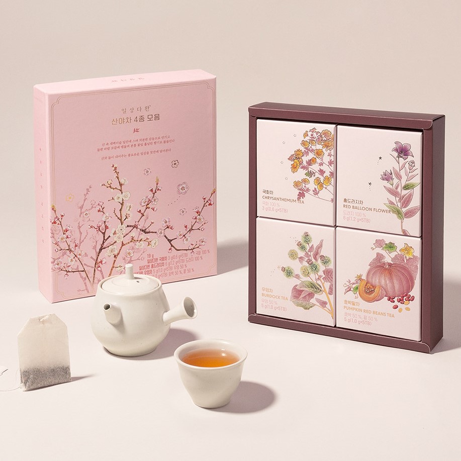 일상다완 전통 산야차 쁘띠 (4종,총 20입) - 메인 이미지