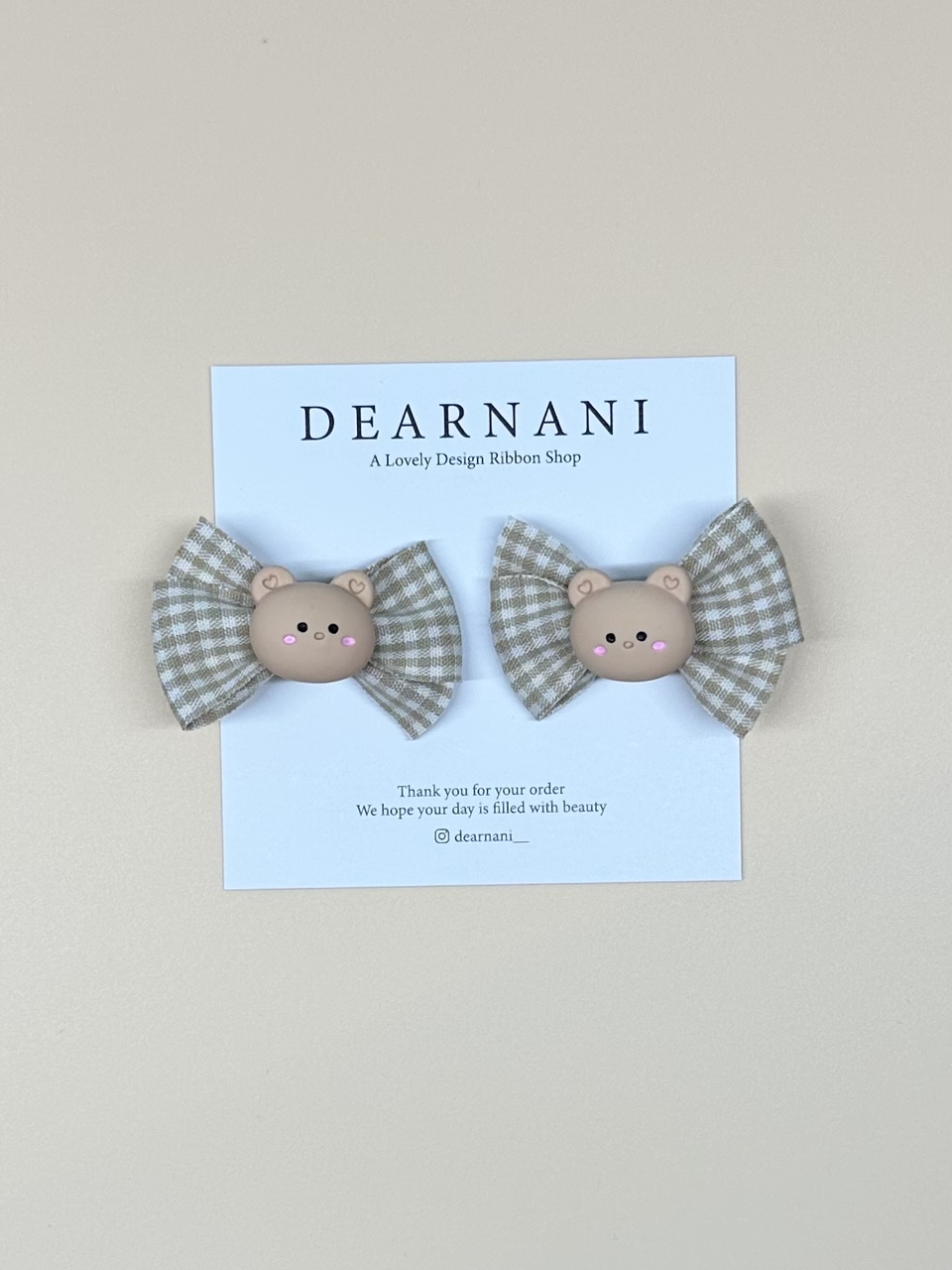 [디얼나니] Petit Bears Pin (2개세트) - 상세 이미지 3