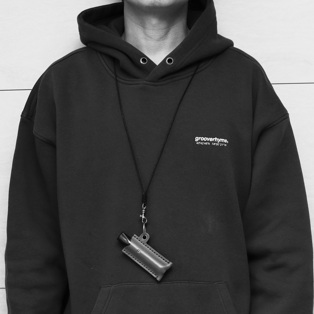 수제 가죽 목걸이 엔드퍼프 케이스 금연보조제 각인무료 - 상품 이미지