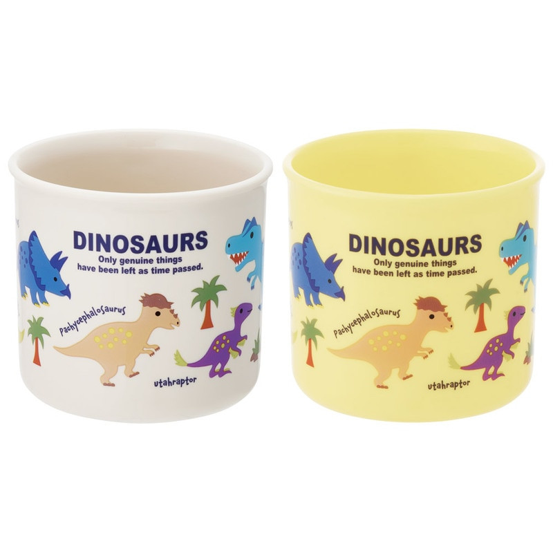 [발주상품 2~4 영업일 후 발송예정] 스케이터 DINOSAURS 캐릭터 식기세척기 대응 항균 플라스틱 컵 2P 세트 200ml KE4AAGW - 하카타몰