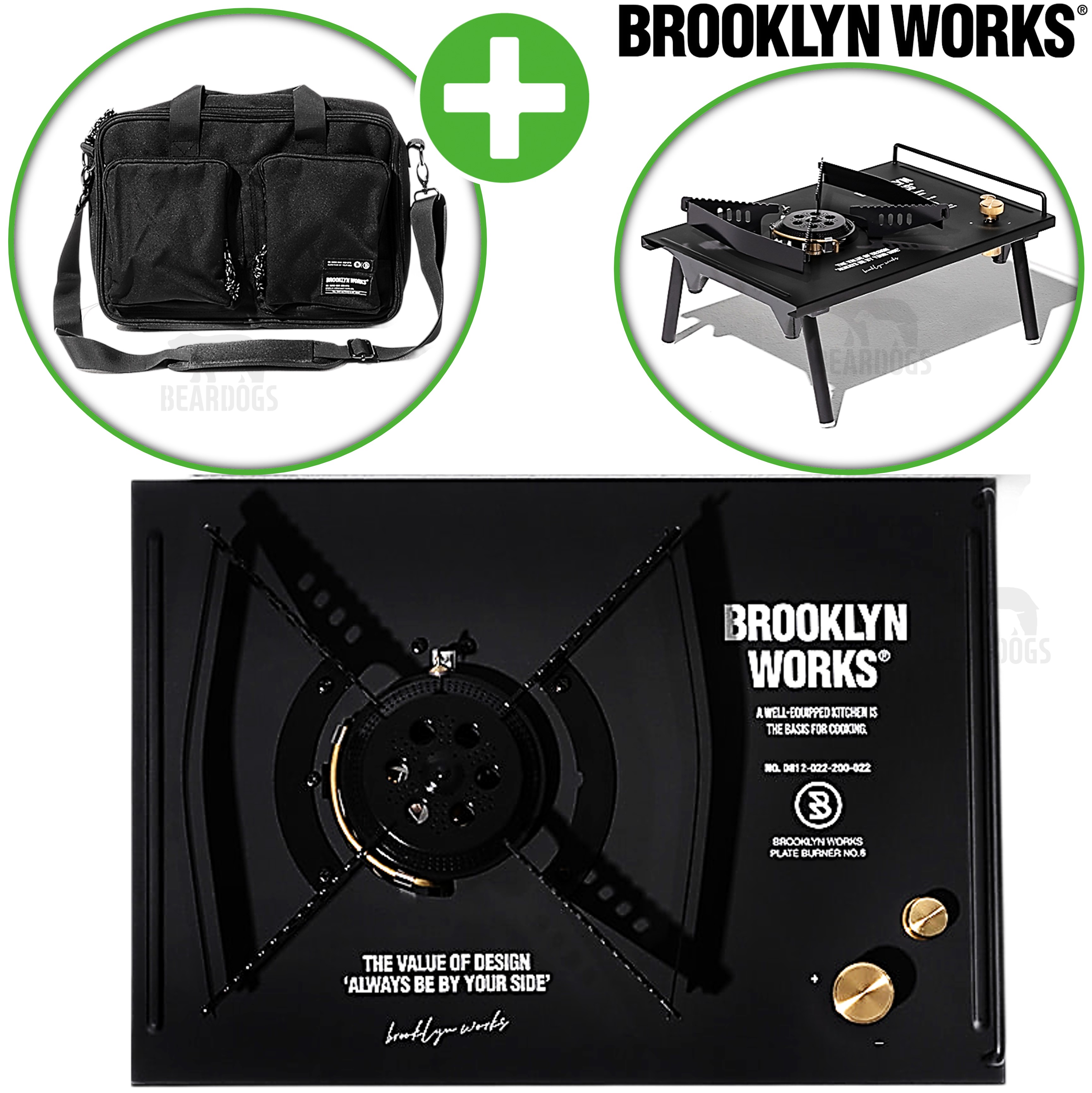 브루클린웍스 버너 원버너 플레이트 igt 이소가스 캠핑 가스 스토브 전용가방포함