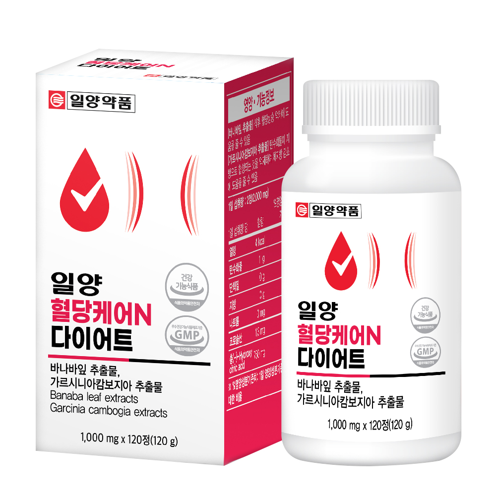 일양약품 혈당케어 N 다이어트 레몬밤 바나바잎 가르시니아 추출물 120정, 1개 이미지 3