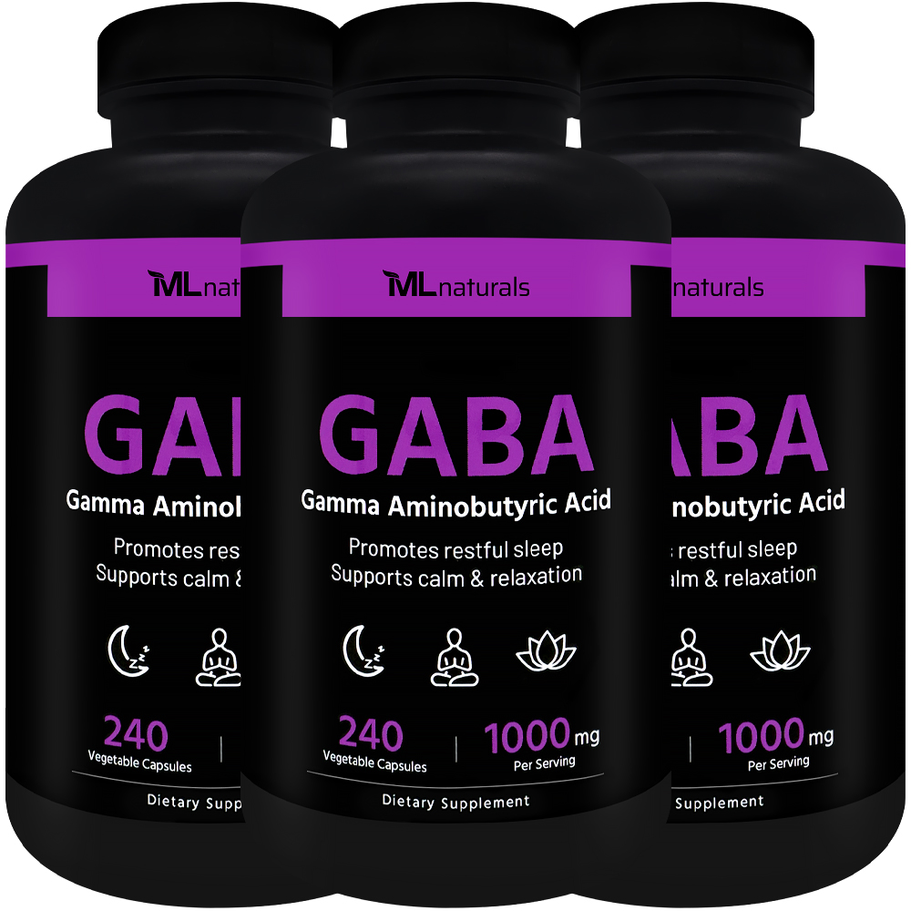 2025 신제품! 3병 마이라이프 내추럴스 GABA 가바 1000mg 240야채캡슐 - 메인 이미지